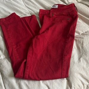 Lakeview denim Red Skinny Jeans